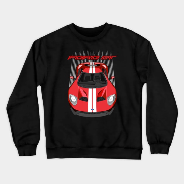 Ford GT-red and white Crewneck Sweatshirt by V8social